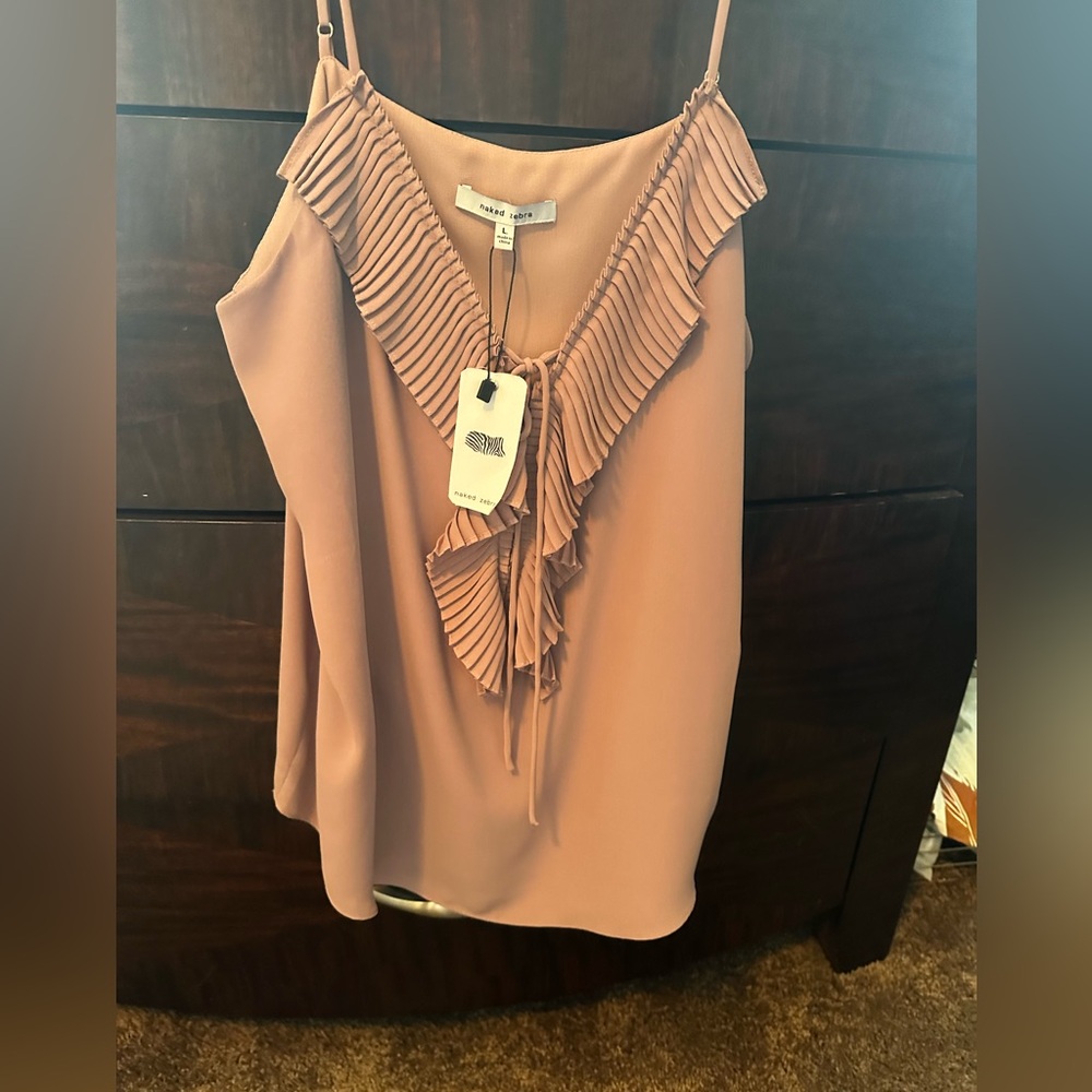 Brand new with tags baked zebra tank blouse